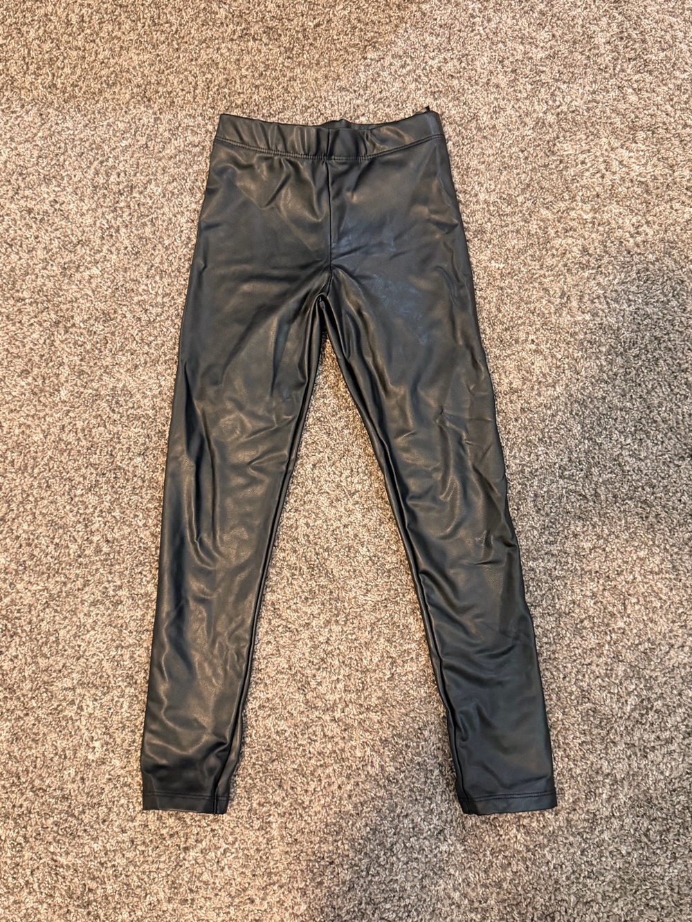 H&M Girls Black Faux Leather pants